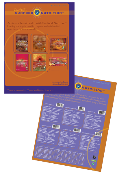 Sunfood Nutrition Sales Sheet